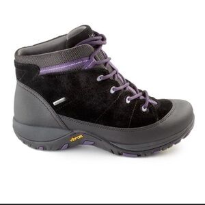 DANSKO - PAULETTE BLACK SUEDE WPF BOOT, size 38